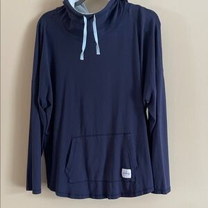 Southern Tide Navy and Light Blue Hoodie